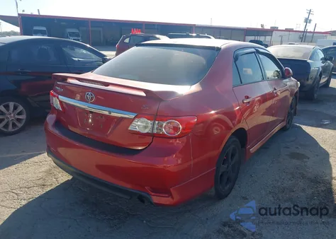 2011 Toyota Corolla S из США, поврежденный, VIN 2T1BU4EE3BC709216
